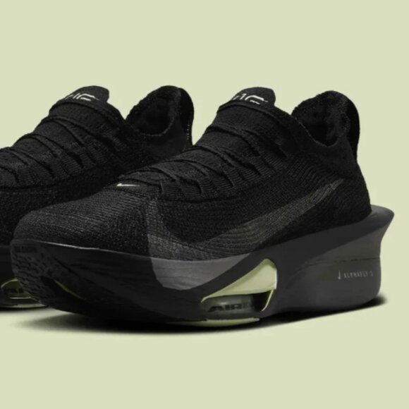 NIKE Alphafly 3 Black Olive Aura Metallic Silver Metallic Medium Ash - Picture 1 of 9